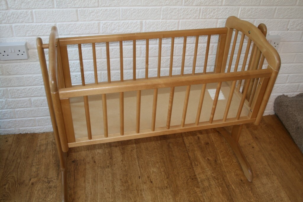 mothercare wooden swinging crib